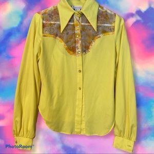 Vintage yellow blouse